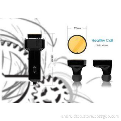 Plastic Auto Oxygen bar Car Bluetooth Headset BT4.0 , White